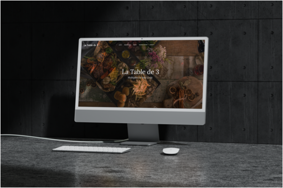 Mockup Site Web La Table de Trois